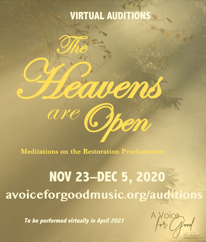 Virtual auditions for The Heavens are Open