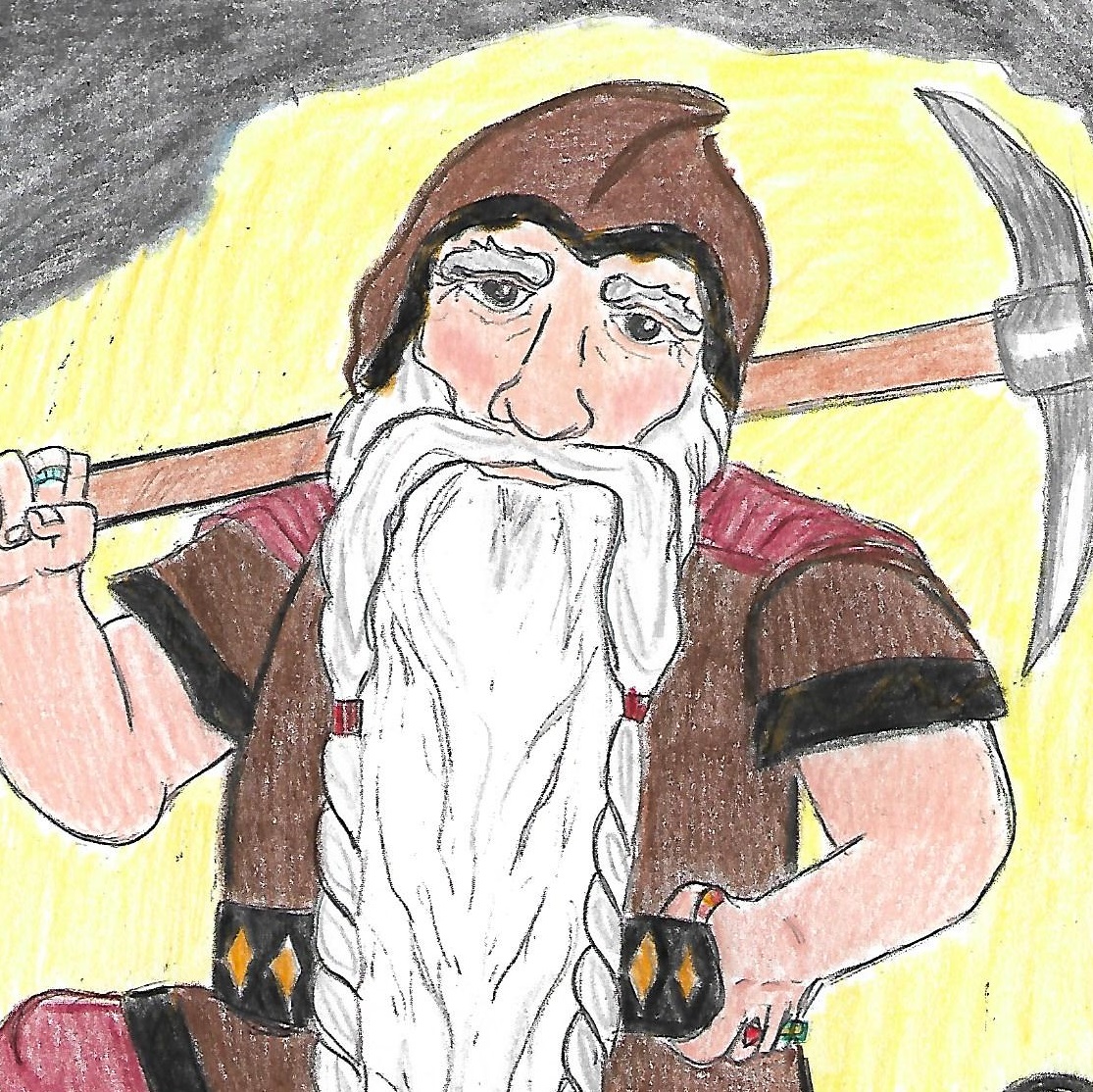 Thumbnail of Longbeard with a Pickaxe Over His Shoulder