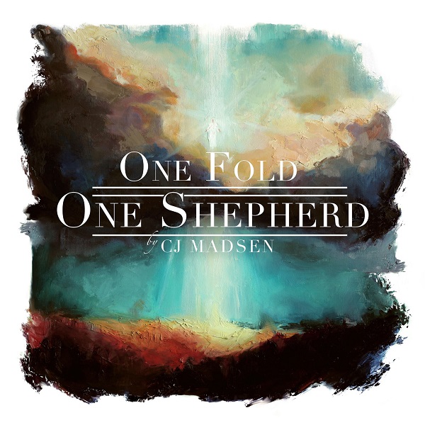 Cover art for the work One Fold, One Shepherd, showing the Savior descending in a cloud of light